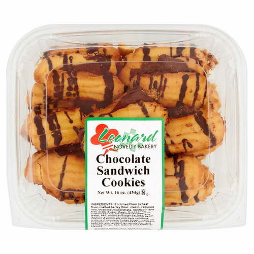 LEONARD CHOCOLATE SANDWICH COOKIES 16 OZ
