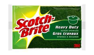 SCOTCH BRITE HAVEY DUTY SPONGE 3 COUNT