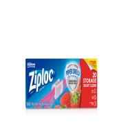 ZIPLOC STORAGE BAGS 20 COUNT