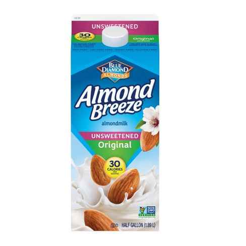 ALMOND BREEZE UNSWEETENED MILK 0.5 GALLON