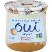 YOPLAIT OUI PEACH FRNCH YOGURT 5 OZ