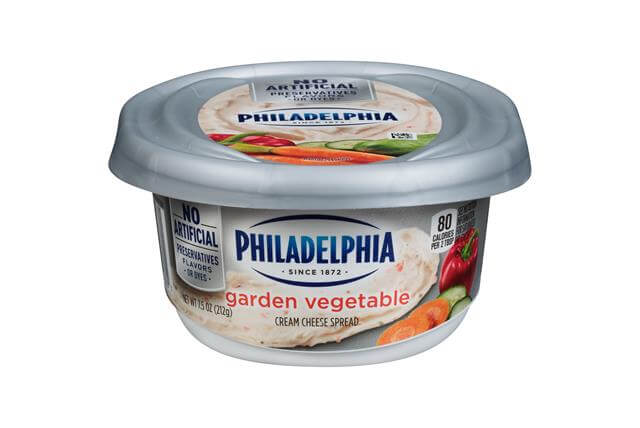 Philadelphia Garden Vegetable Cream Cheese 0.49 Lbs