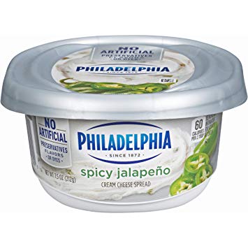 PHILADELPHIA SPICY JALAPENO CREAM CHEESE 0.49 Lbs