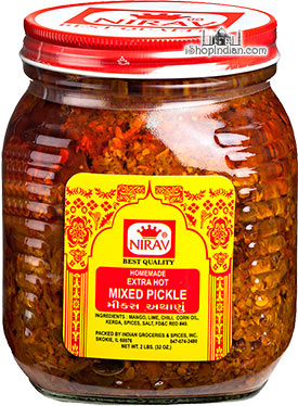 NIRAV EXTRA HOT MIXED PICKLE 2 Lbs