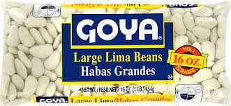 GOYA LARGE LIMA BEANS 1 Lbs