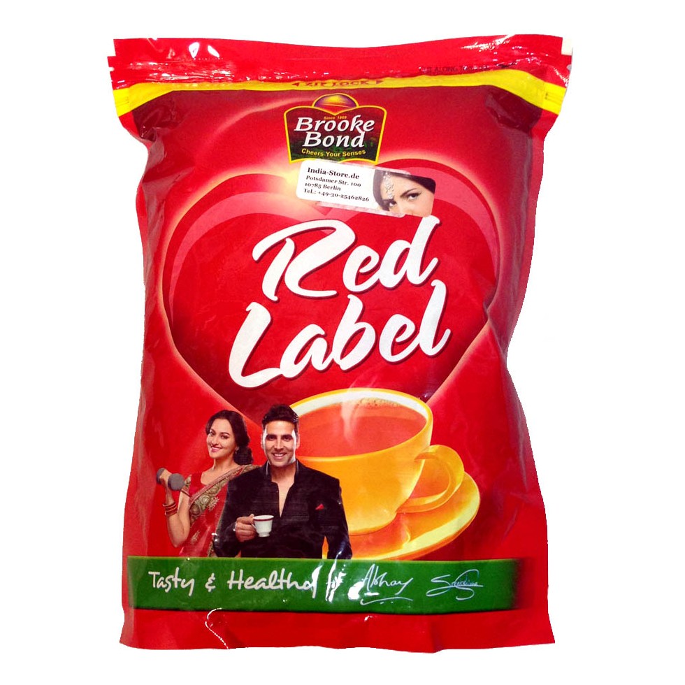 TEA   BROOKE BOND RED LABEL BLACK TEA BAGS 0.44 Lbs