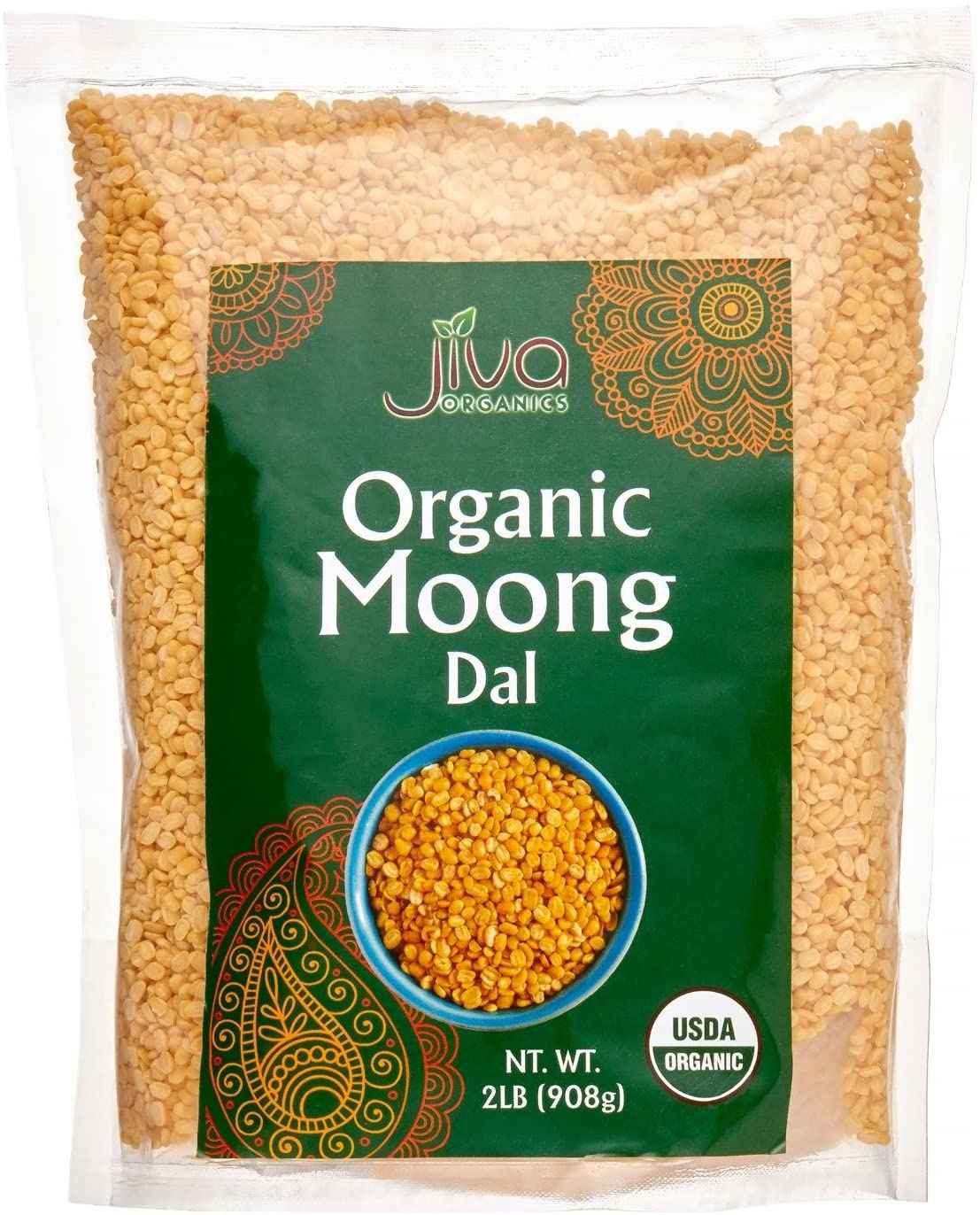 JIVA ORGANIC MOONG DAL 2 LBS