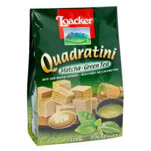 QUADRATINI MATCHA GREEN TEA WAFER 0.49 Lbs