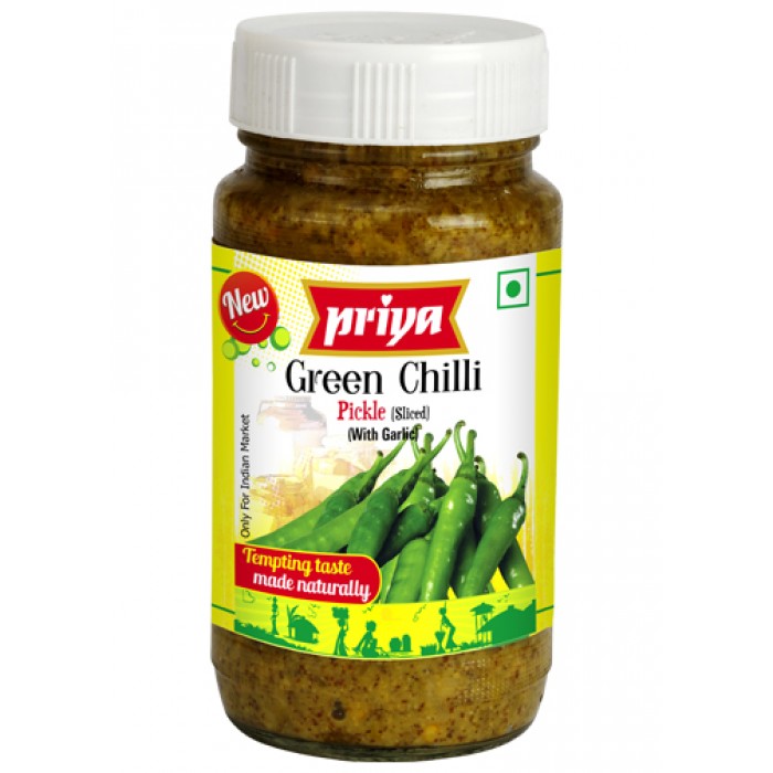 PRIYA GREEN CHILI PICKLE 0.66 Lbs