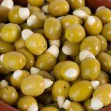OLYBIO GREEN OLIVES W/ALMONDS 0.59 Lbs