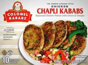 COLONEL KABAB BEEF CHAPLI KABAB 1.25 Lbs