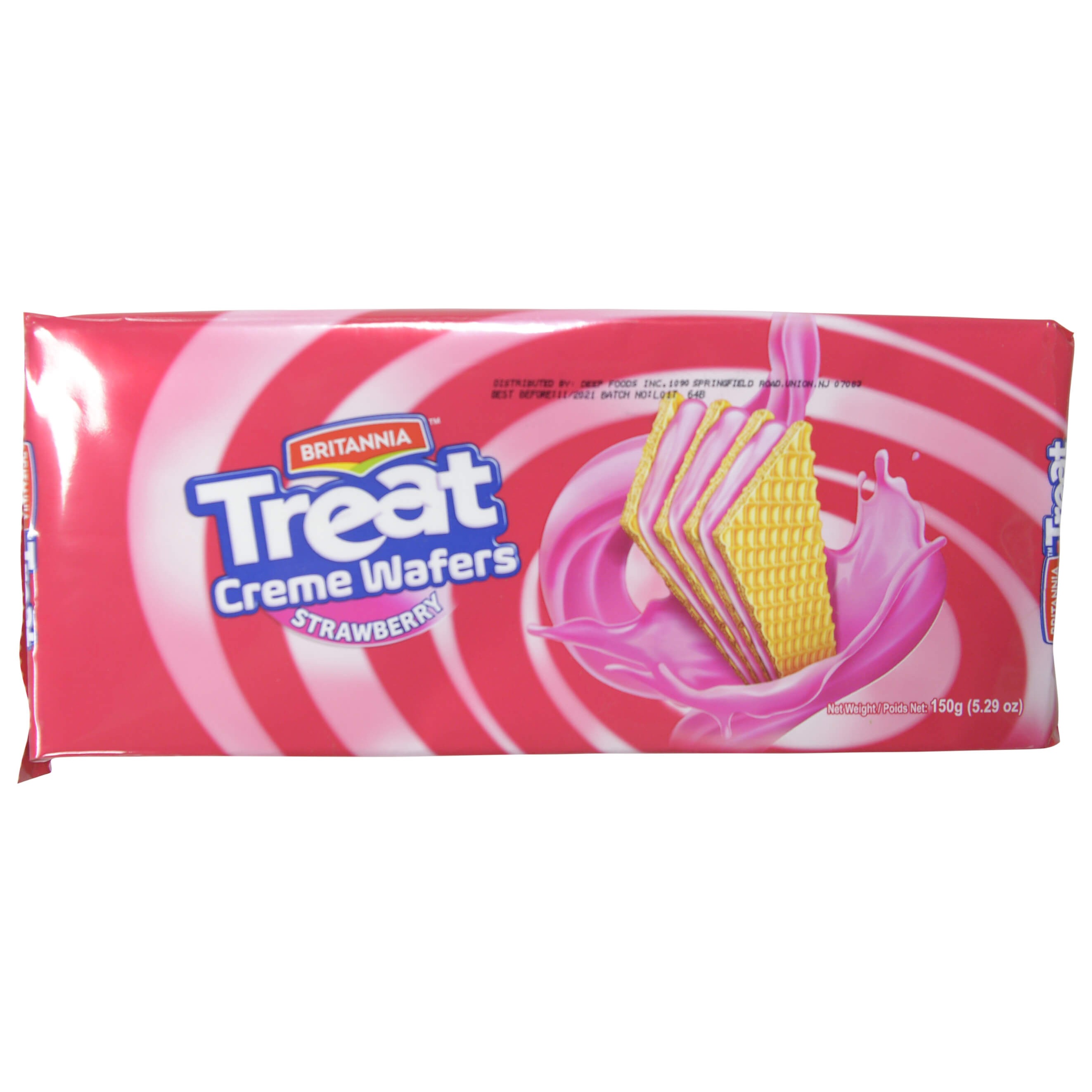 BRITANNIA TREAT STRAWBERRY WAFER 150 GM