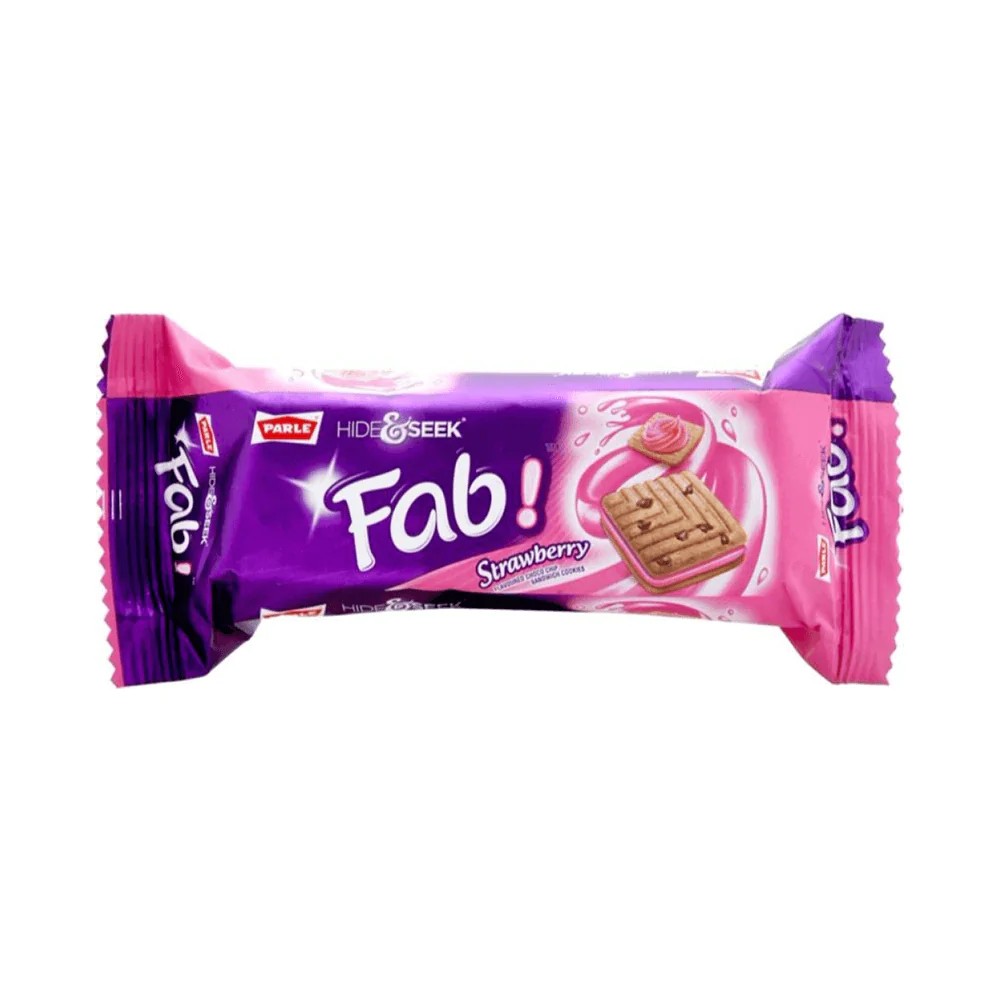 Parle Hide & Seek Fab Strawberry 112 GM
