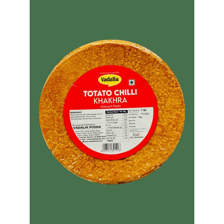 Kathiyawadi Tomato Chilli Khakhra 7 OZ