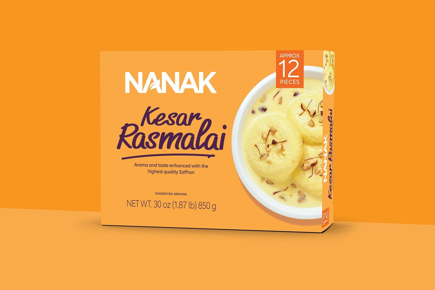 Nanak Kesar Rasmalai 850 GM