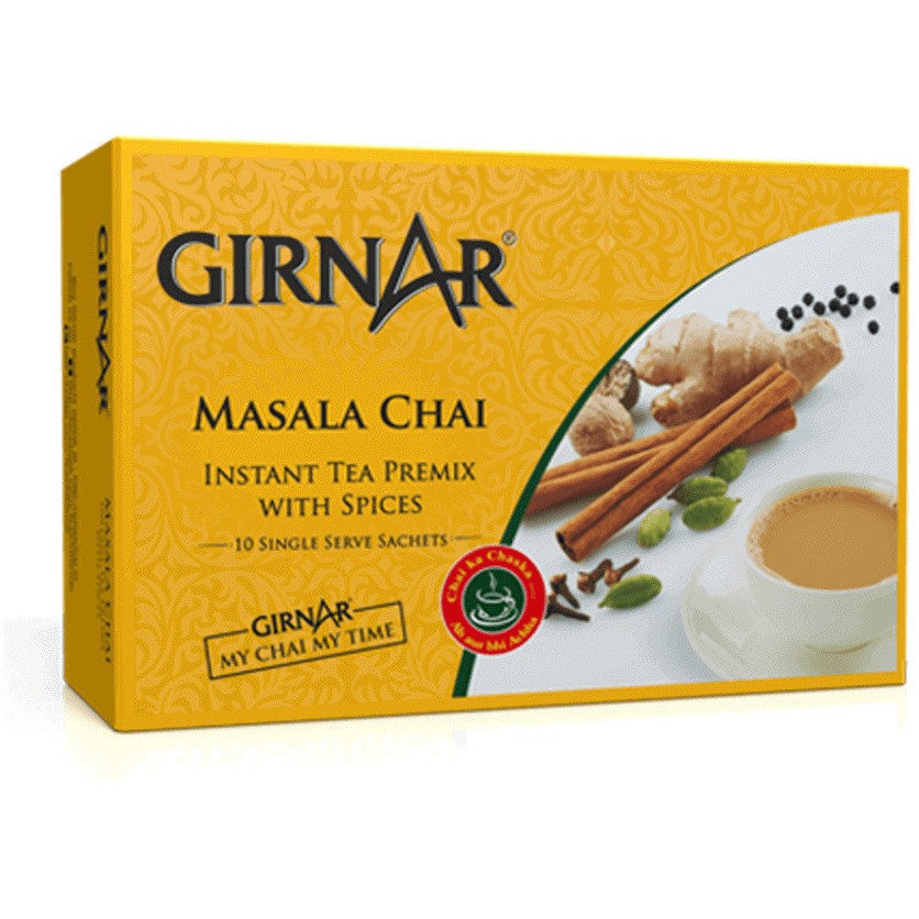 Girnar Instant Masala Chai Milk Tea Sweetened 220 GM