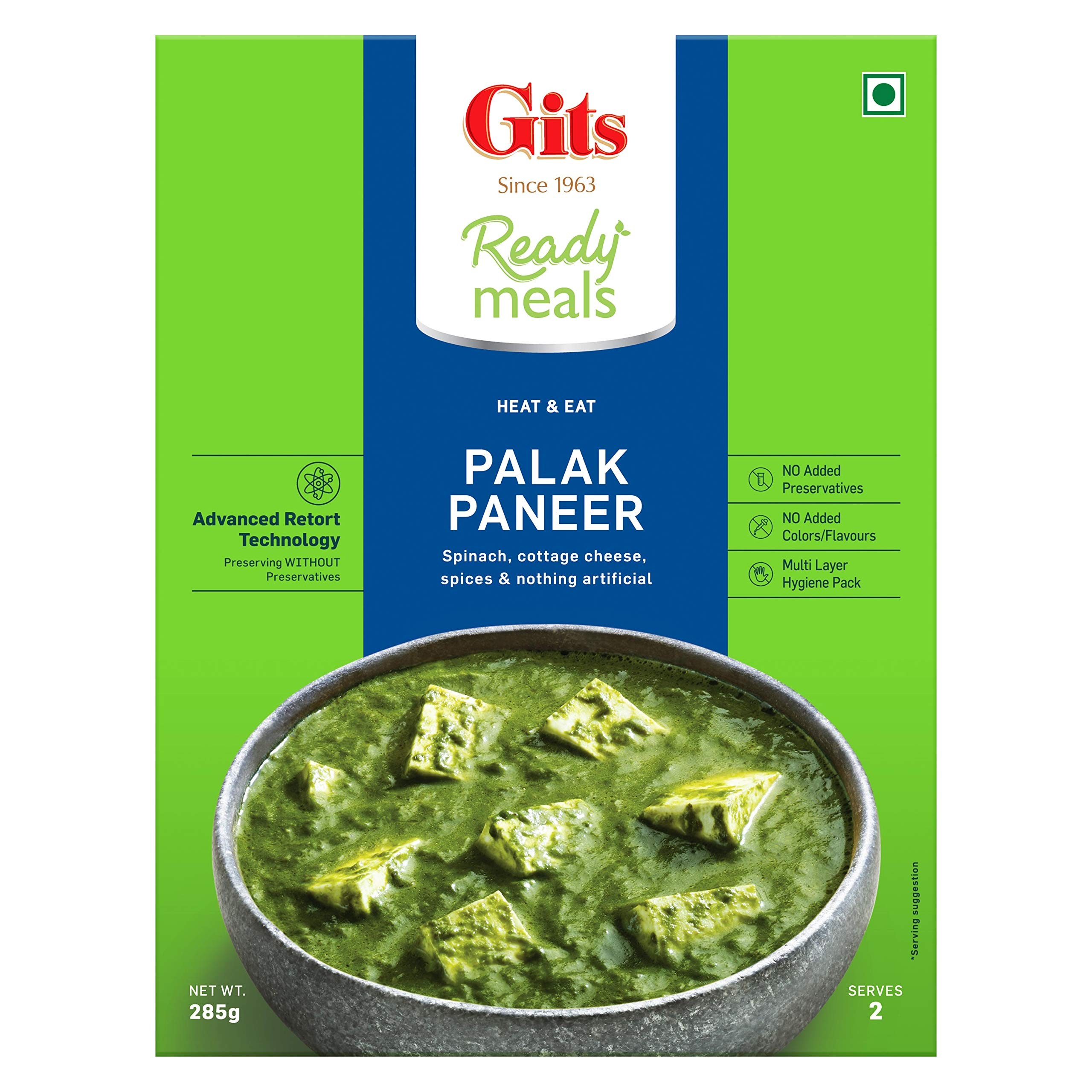 Gits Palak Paneer 285 GM