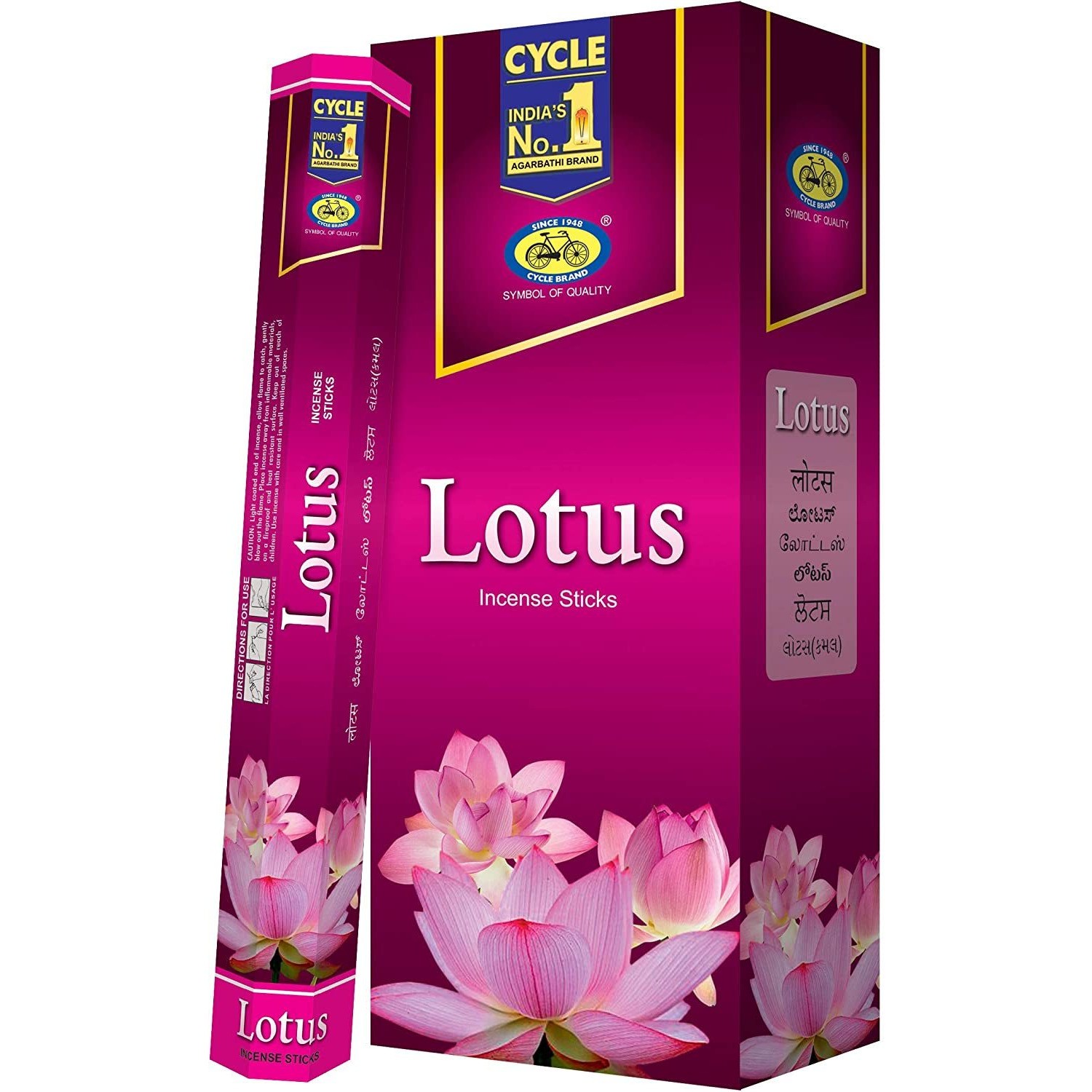 Cycle No 1 Lotus Agarbatti Incense Sticks 120 Sticks 9.2 OZ