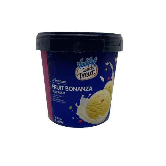 FRUIT BONANZA ICE CREAM VADILAL 1 LTR