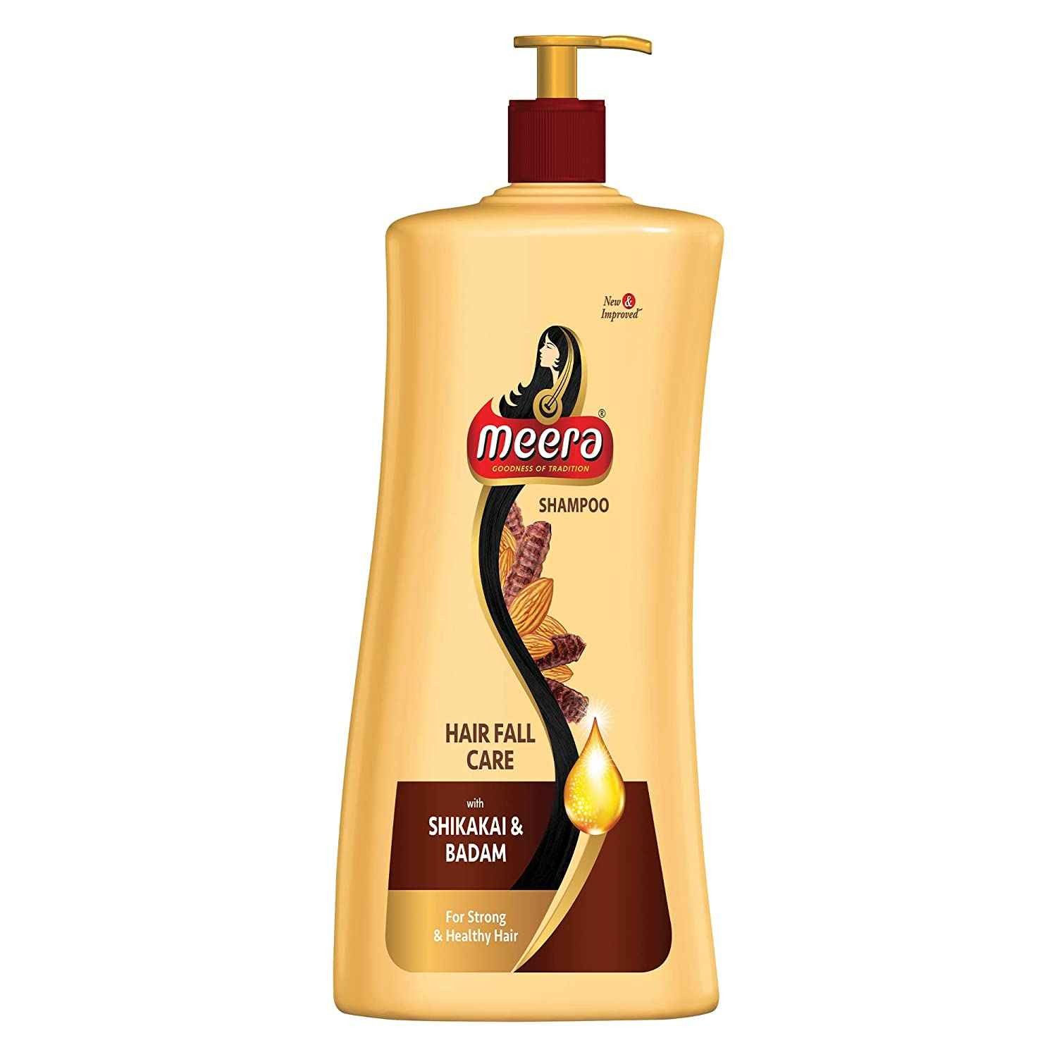 HAIRFALL CARE SHAMPOO (SHIKAKAI Andamp BADAM) MEERA 340 ML