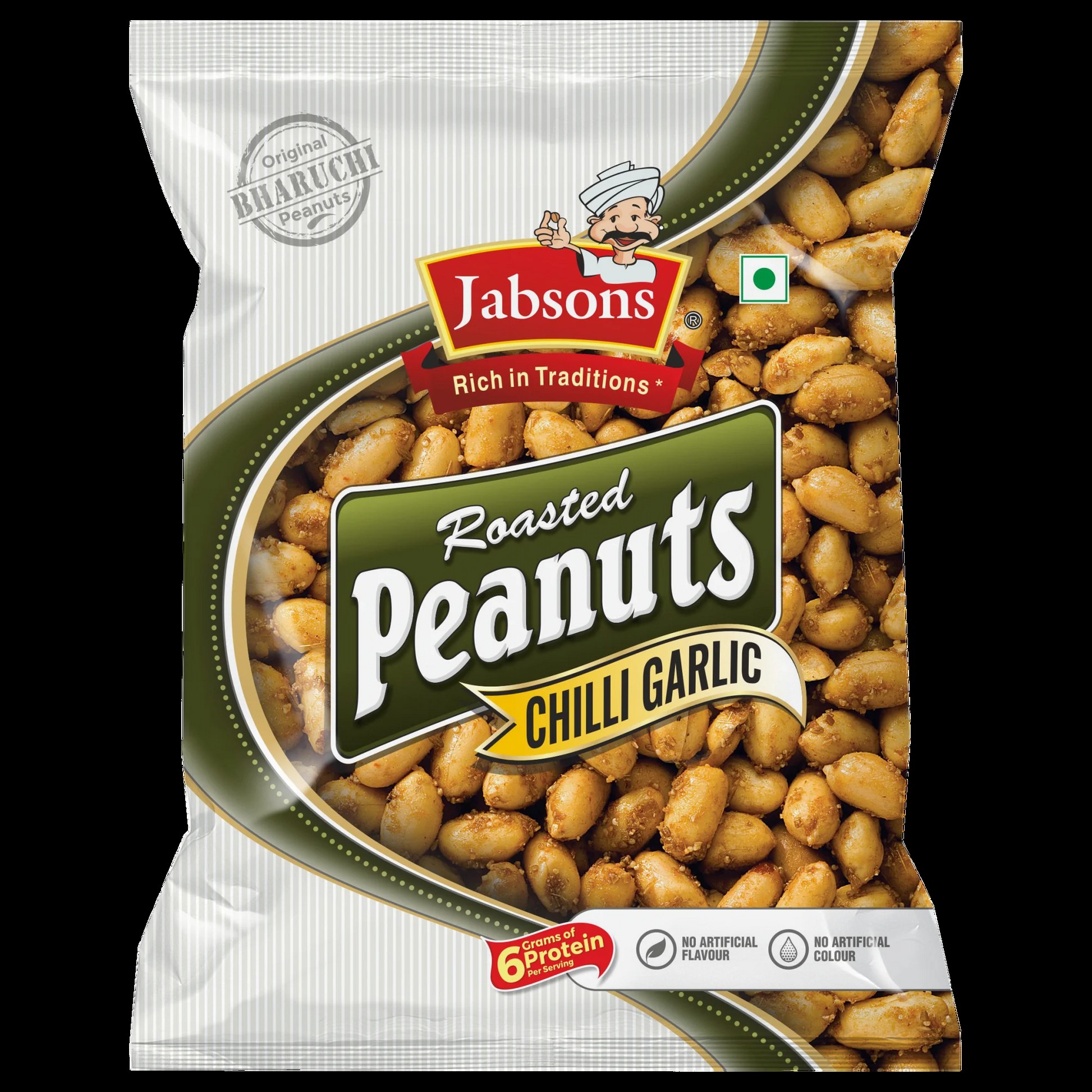 Jabsons Roasted Peanuts Chilly Garlic 140 GM