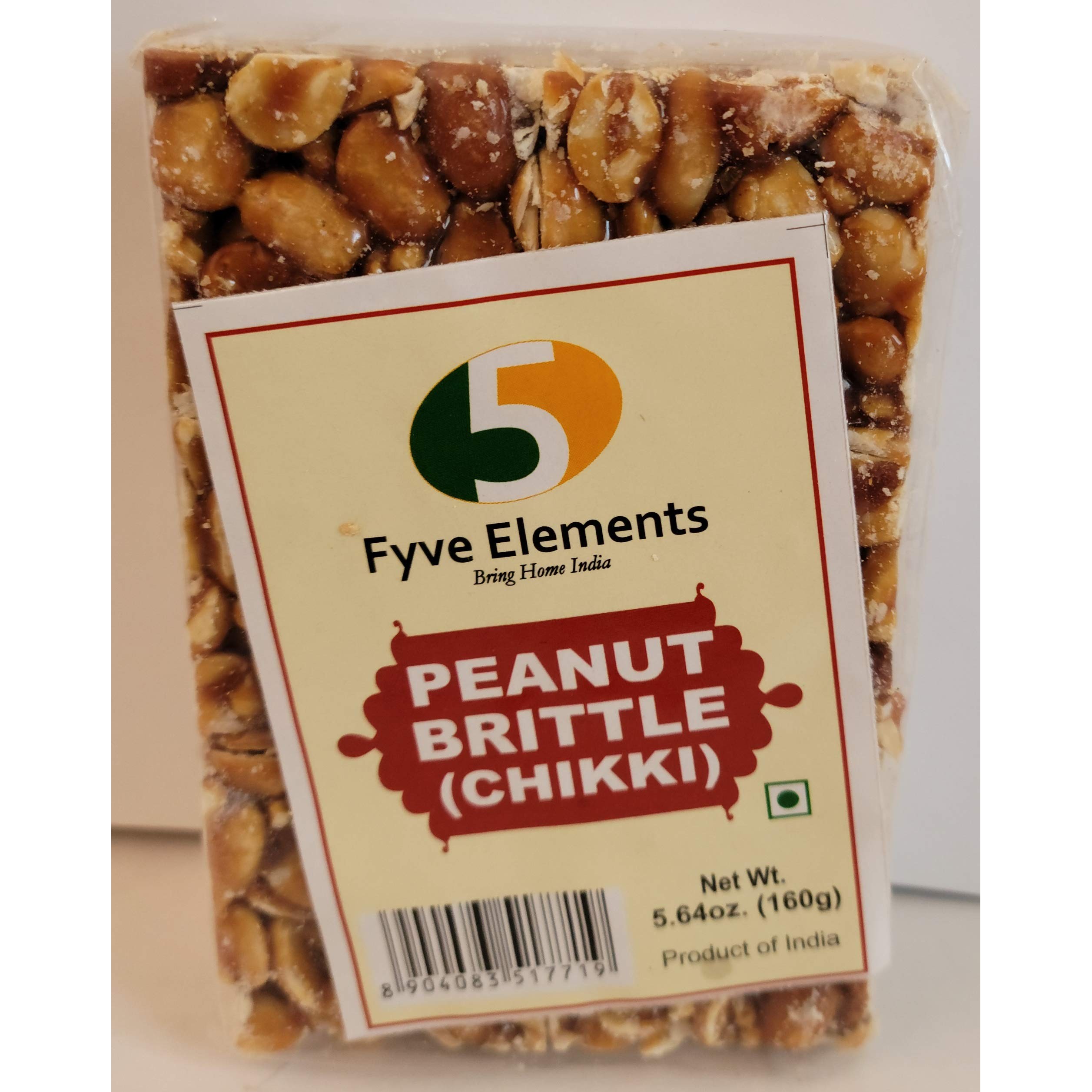 FYVE ELEMENTS PEANUT BRITTLE CHIKKI 160 GM