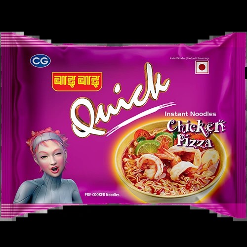 WAIWAI CHICK PIZZA NOODLES 75 GM