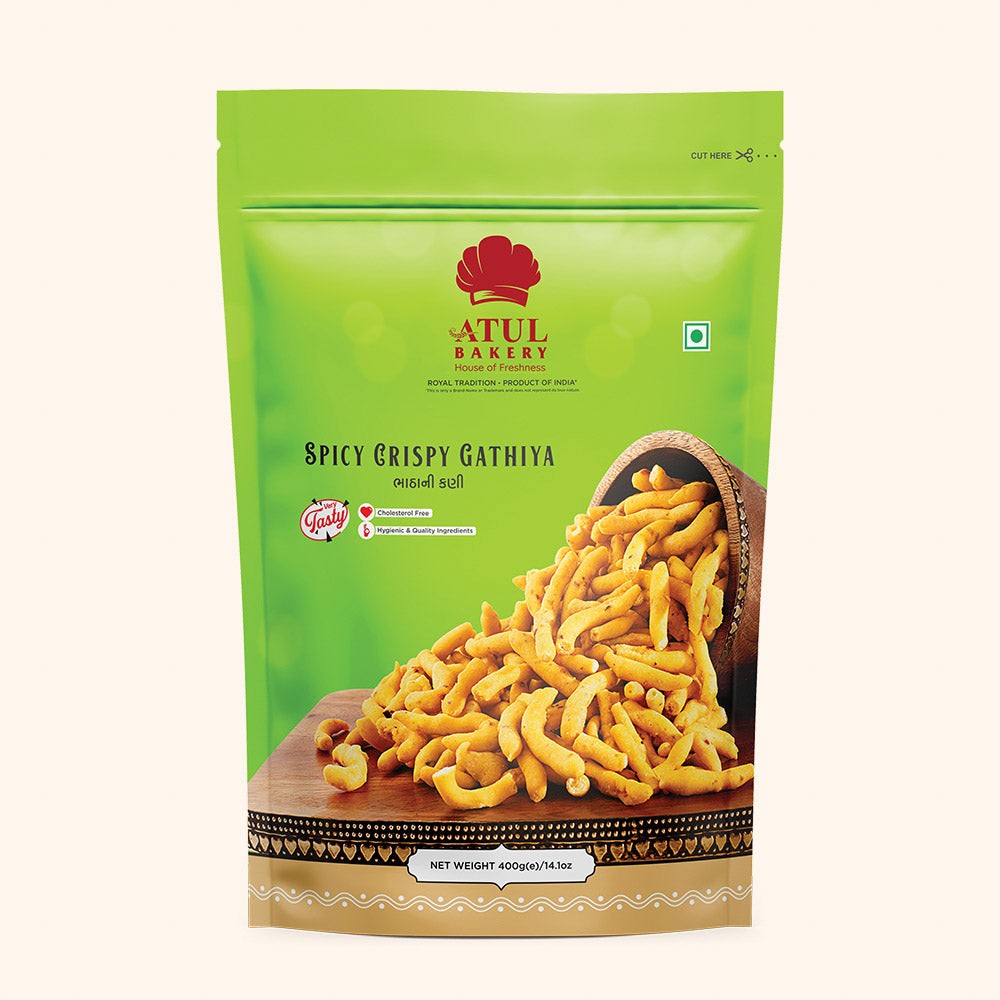 Atul Spicy Crispy Gathiya 400 GM