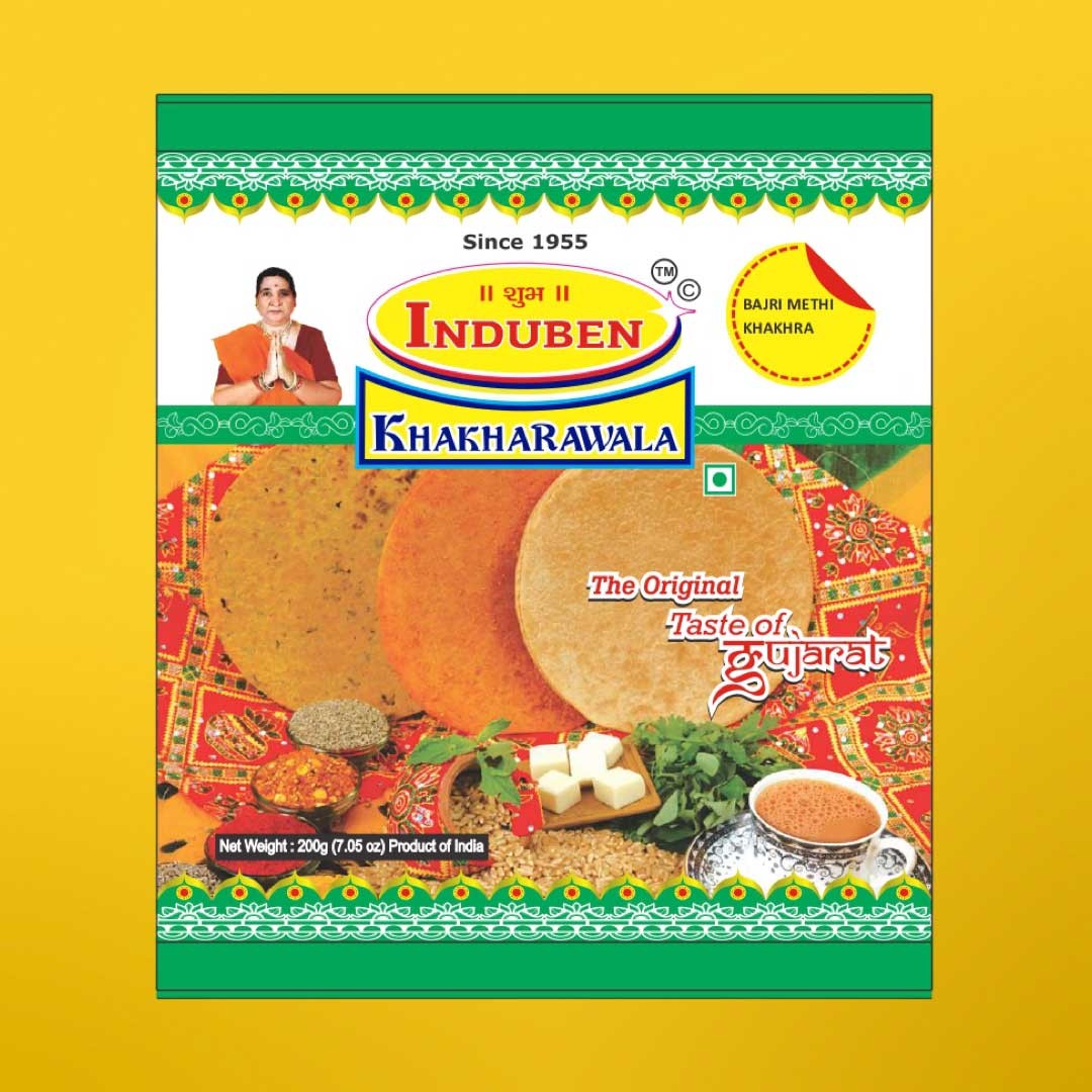 Induben Bajri Methi Khakhra 200 GM