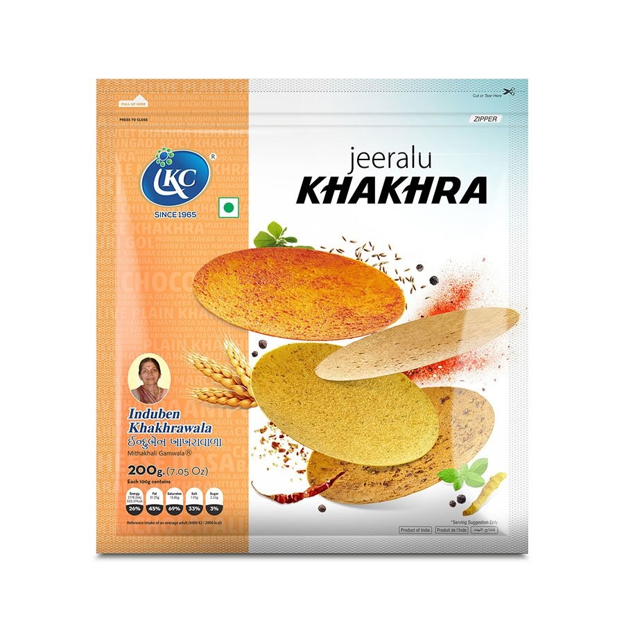 INDUBEN JEERALU KHAKHRA 200 GM