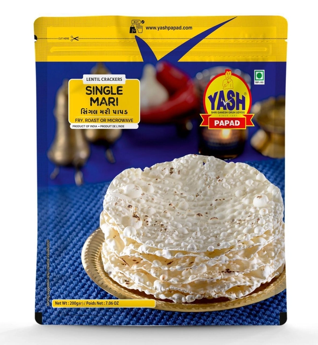 YASH ?SINGLE MARI PAPAD 200 GM
