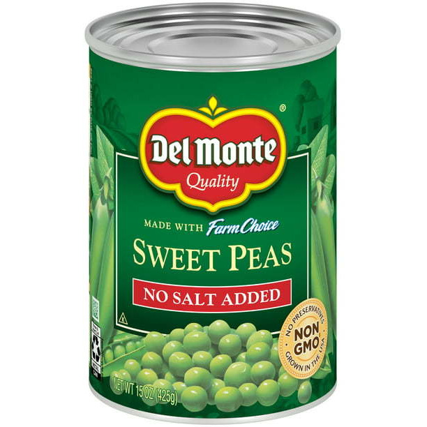 Del Monte Sweet Peas No Salt Added