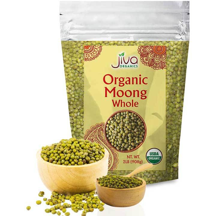JIVA ORG MOONG WHOLE GREEN DAL