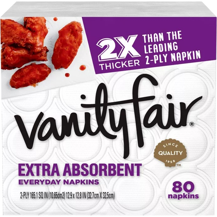 Vanityfair Extra Absorbent Everyday 2 Ply Napkins
