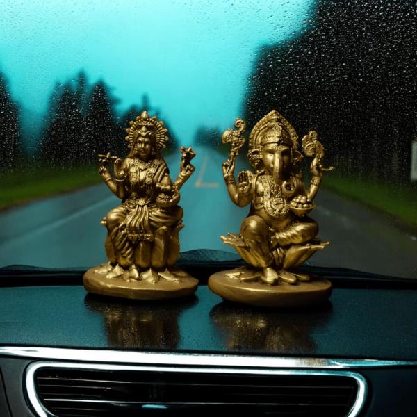 Laxmi ji and Ganesh ji Diwali Special  Car dashboard