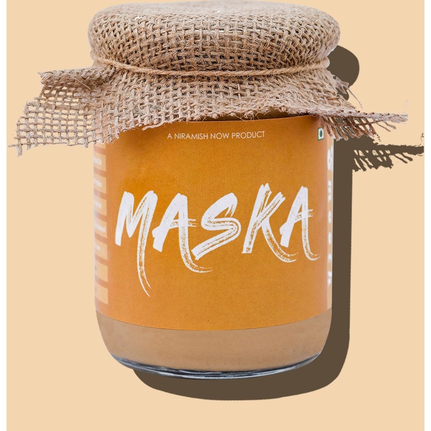 Maska Smooth Peanut Butter 500gms All Natural  Gluten Free  Vegan Vegetarian Keto Friendly EcoFriendly 500 g