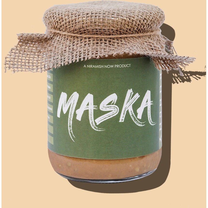 Maska Crunchy Peanut Butter All Natural  Gluten Free  Vegan Vegetarian Keto Friendly EcoFriendly 1 kg