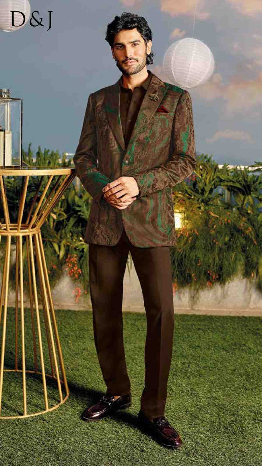 EarthToned Artistic Blazer Set
