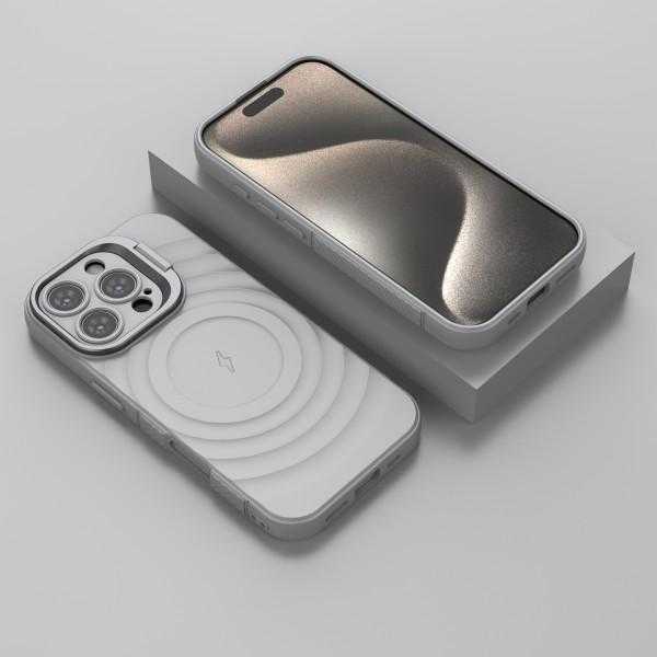 Covers Cart Comet Blue Titan Shield Wave Silicone Mag safe Back Case for iPhone 16 Pro