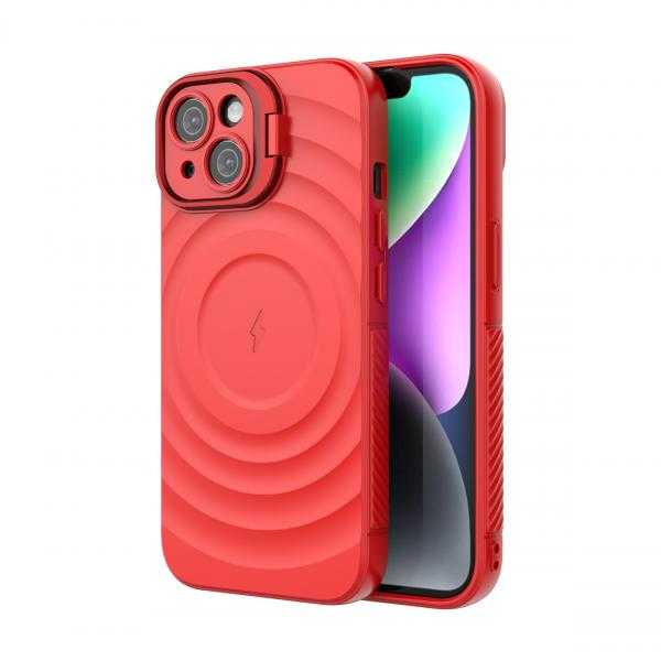 Covers Cart Matte Black Titan Shield Wave Silicone Mag safe Back Case for iPhone 13