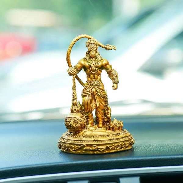 Hanuman Ji Lanka Dahan Car Dashboard Murti Divine Protection Energy
