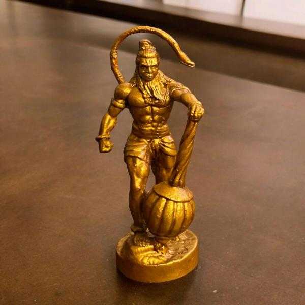 Hanuman Ji with Gada Murti Divine Protector for Your Cars Dashboard