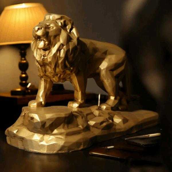Lion On Rock Majestic Wildlife Home Decor