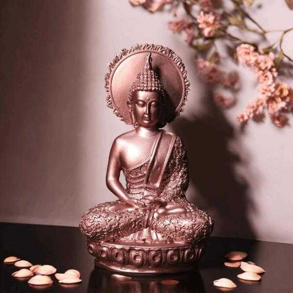 Meditative Buddha Statue with Crown Chakra Beautiful Home Decor Spa Decor