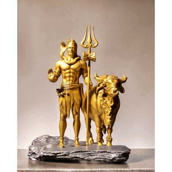 Shiv Ji and Nandi Murti Divine Protector