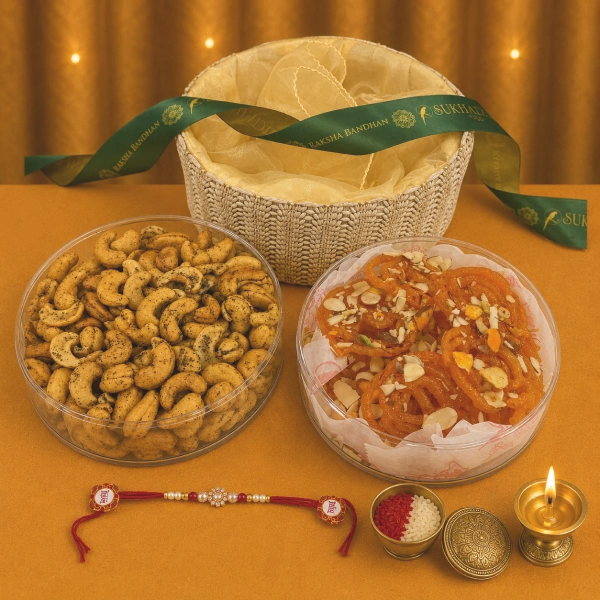 Rakhi Jalebi & Nuts Combo (with Rakhi)
