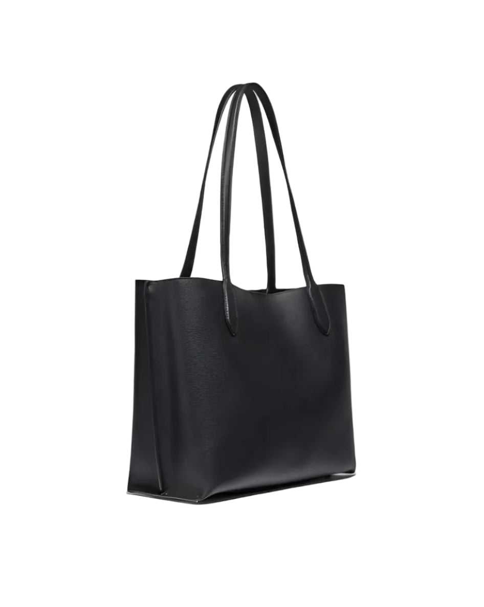 COACH Polished Pebble Leather Willow Black