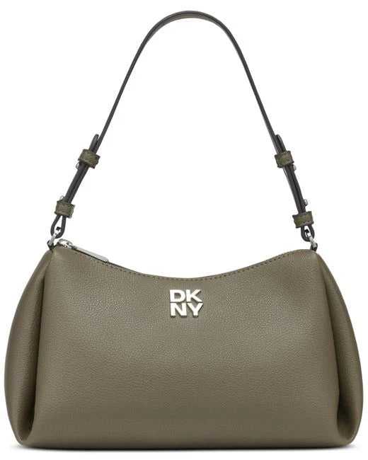 DKNY Women's Gray Remy Top Zip Shoulder Bag