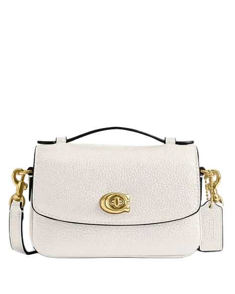 COACH Cassie Small Leather Cross bag white