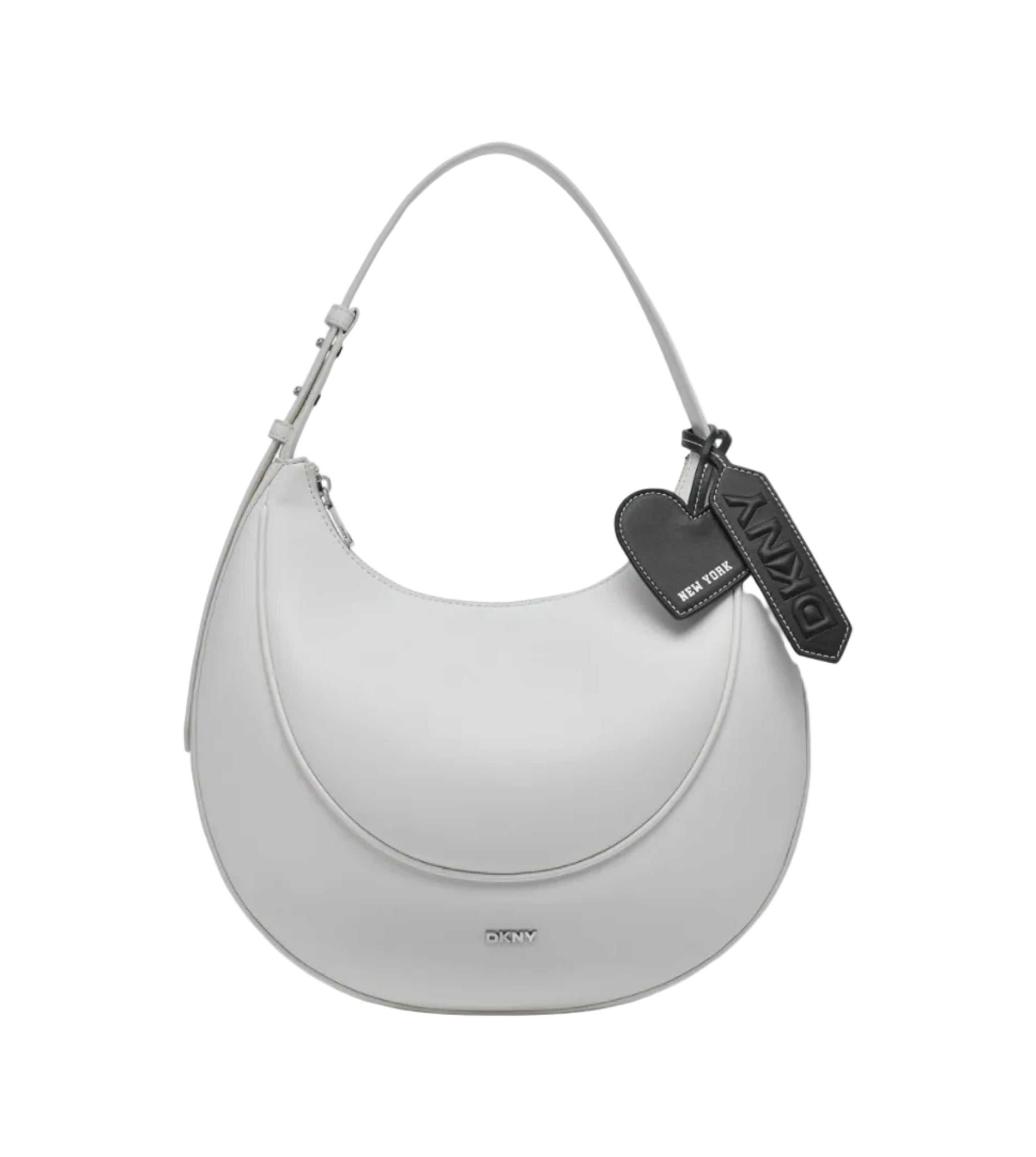 DKNY Sadie Medium Shoulderulder Bag Marshmallow Black